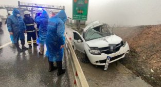 Kuzey Marmara Otoyolu’nda otomobil kontrolden çıktı… 3’ü ağır, 4 yaralı