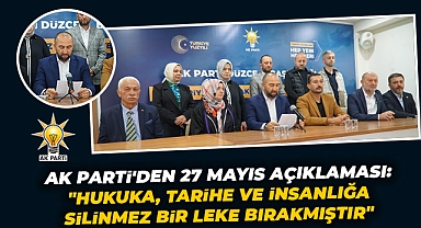 AK Parti'den 27 Mayıs açıklaması: 