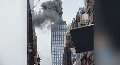 Manhattan'daki gökdelende yangın paniği