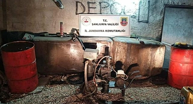  Jandarmadan Akçakale’de operasyon: Tonlarca kaçak akaryakıt yakalandı