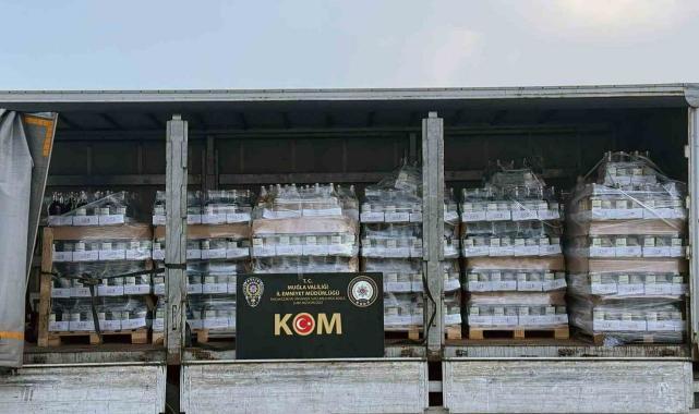 Muğla’da yılbaşı öncesi sahte içki operasyonu: 4 bin 737 litre şarap ele geçirildi