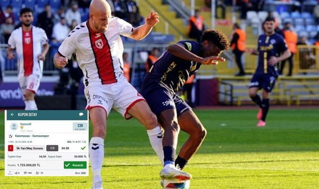Ülke bu kuponu konuşuyor! Kasımpaşa–Samsunspor maçında milyonluk bahis iddiası