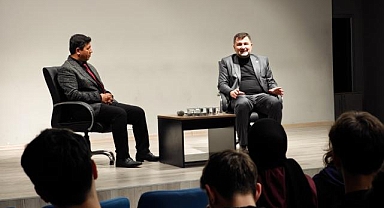 Ercan Öztürk, Esin Olcay Anadolu Lisesi'nde Gençlerle Buluştu