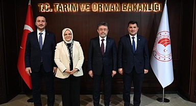 Keşir, Öztürk ve Şengüloğlu, Tarım ve Orman Bakanı İbrahim Yumaklı'yı Ziyaret Etti