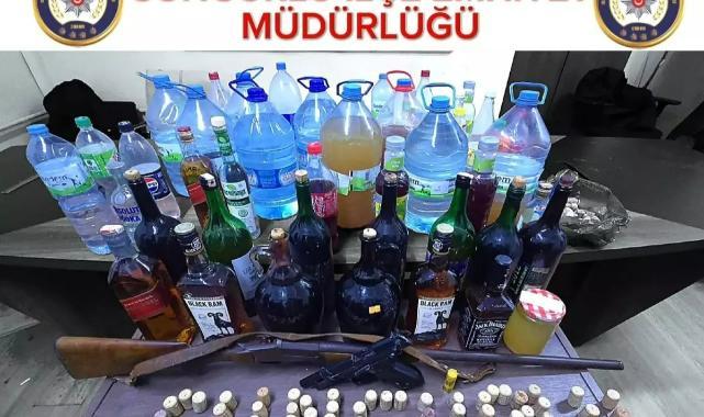 Sungurlu’da Sahte Alkol Operasyonu: 3 Gözaltı